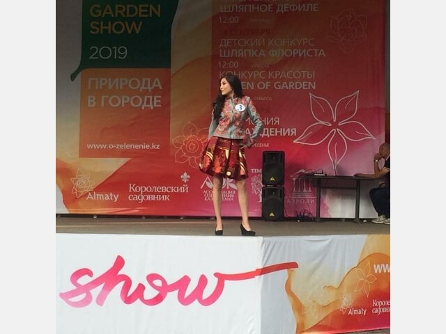 Наша студентка Архипова Ирина заняла 1 место в городском конкурсе Garden Show Almaty 2019